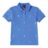 Ralph Lauren Polo Mezza Manica con Loghi per Neonato 320882605006 AZZURRO RALPH LAUREN 
