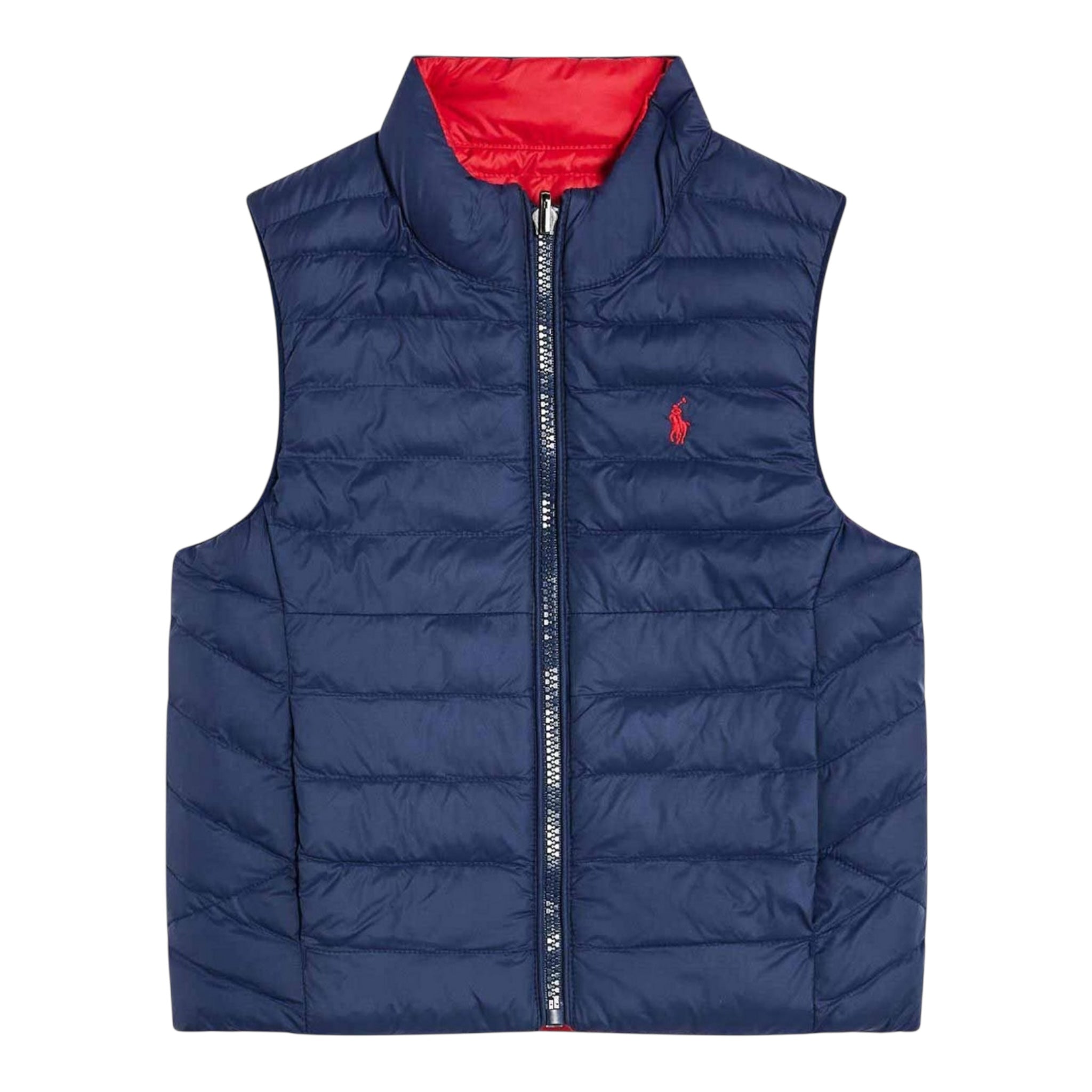 Ralph Lauren Giubbino Modello Smanicato Tinta Unita per Bambino 320949920002J BLU RALPH LAUREN 
