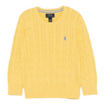 Ralph Lauren Maglia Girocollo Tinta Unita con Logo per Neonato 322702674073N GIALLO RALPH LAUREN 
