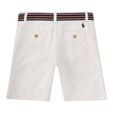 Ralph Lauren Bermuda Tinta Unita con Cintura per Bambino 322863960013 BIANCO RALPH LAUREN 