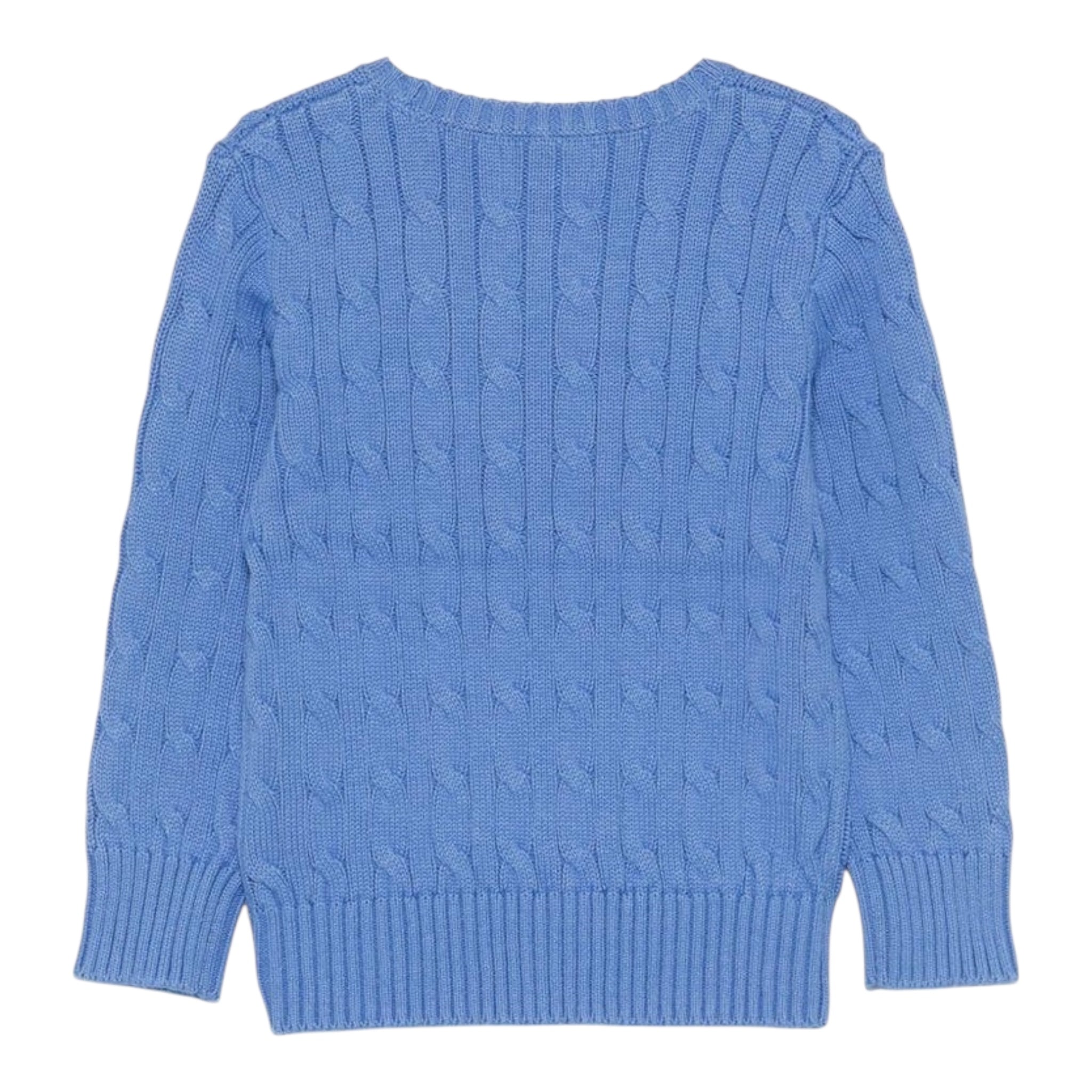 Ralph Lauren Maglia Girocollo Tinta Unita con Logo per Bambino 323702674016 AZZURRO RALPH LAUREN 