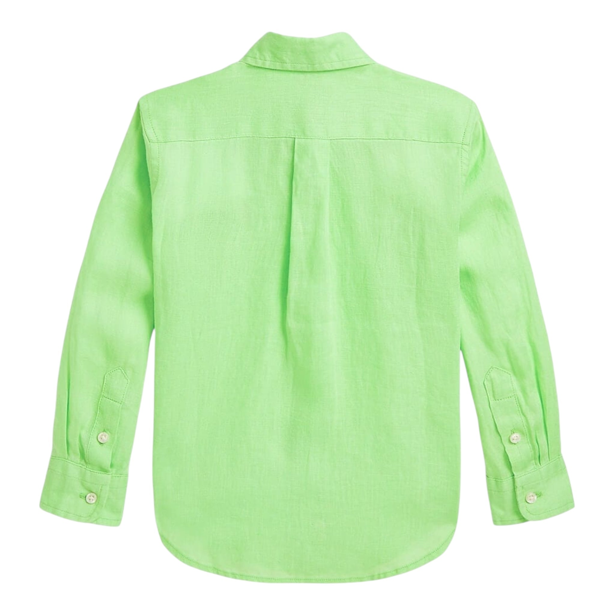 Ralph Lauren Camicia Tinta Unita con Stampa per Bambino 323967600006 VERDE RALPH LAUREN 