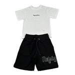 Refrigiwear Completo 2 Pezzi T-Shirt-Bermuda per Neonato R1101W25X BIANCO/NERO REFRIGIWEAR 