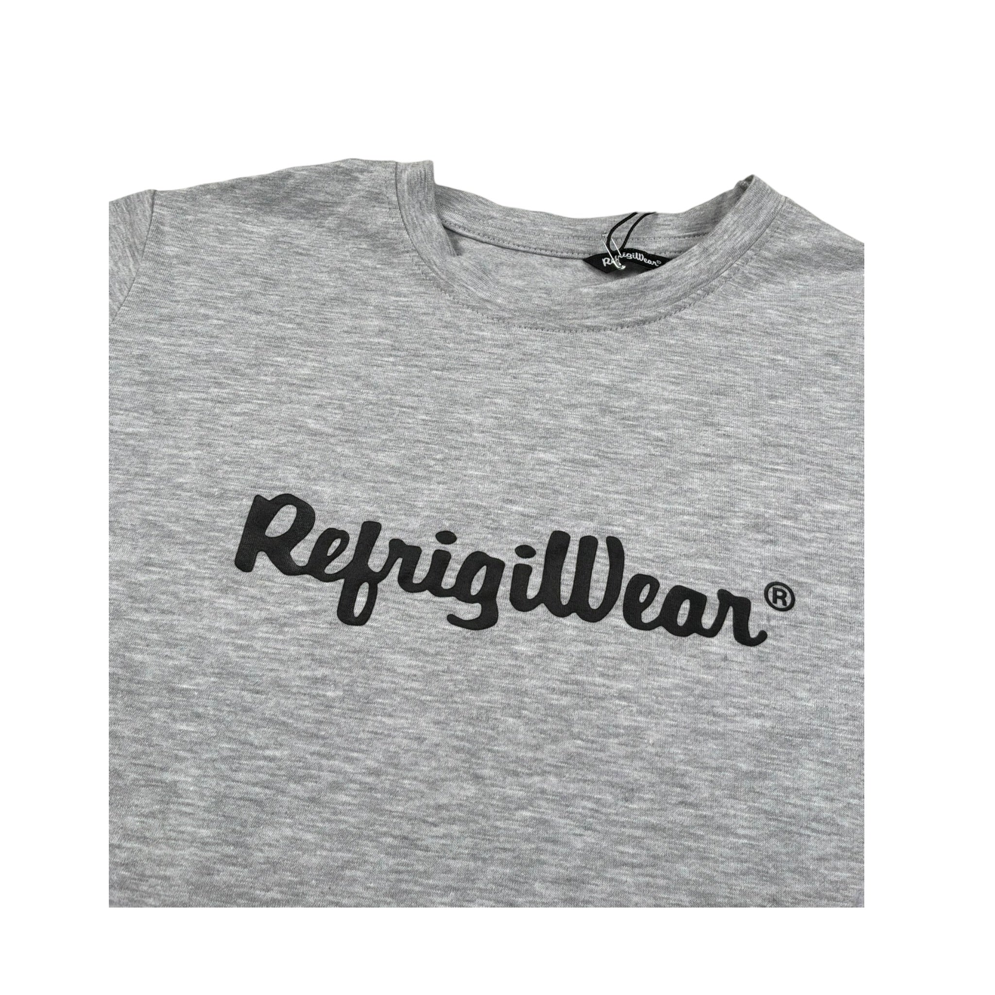 Refrigiwear T-Shirt Girocollo Tinta Unita Constampa per Bambino RW376 GRIGIO REFRIGIWEAR 