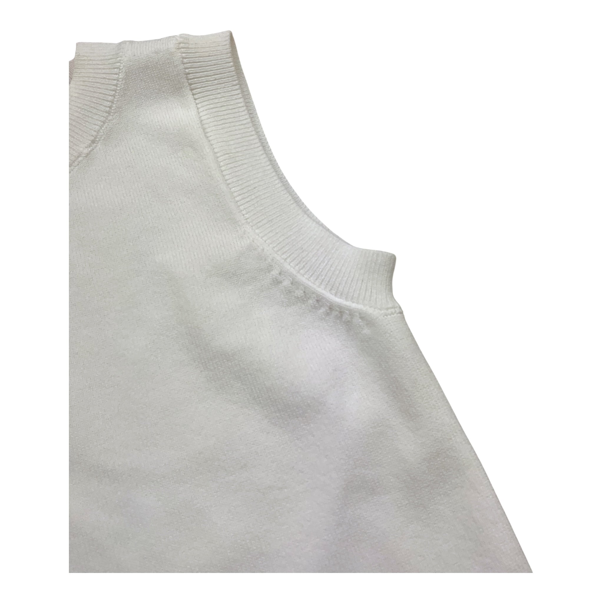 Relish Gilet In Maglia Tinta Unita per Bambino RGP2402067002 BIANCO RELISH 
