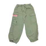 Replay Pantalone Tinta Unita con Elastico In Vita per Bambina SG9424 VERDE REPLAY 