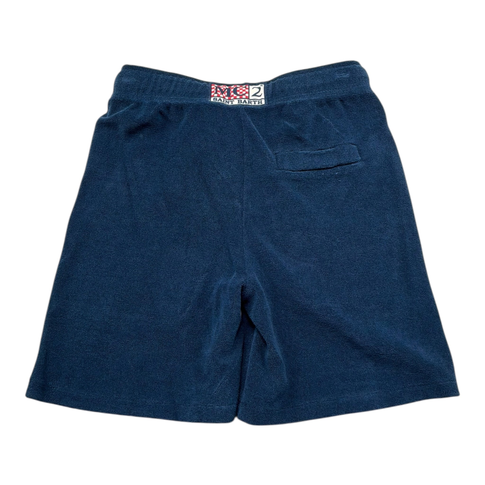 Saint Barth Bermuda Tinta Unita con Elastico In Vita per Bambino 00145LL BLU SAINT BARTH 