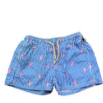Saint Barth Costume Modello Boxer Tinta Unita con Stampa per Bambino 00225L BIANCO SAINT BARTH 
