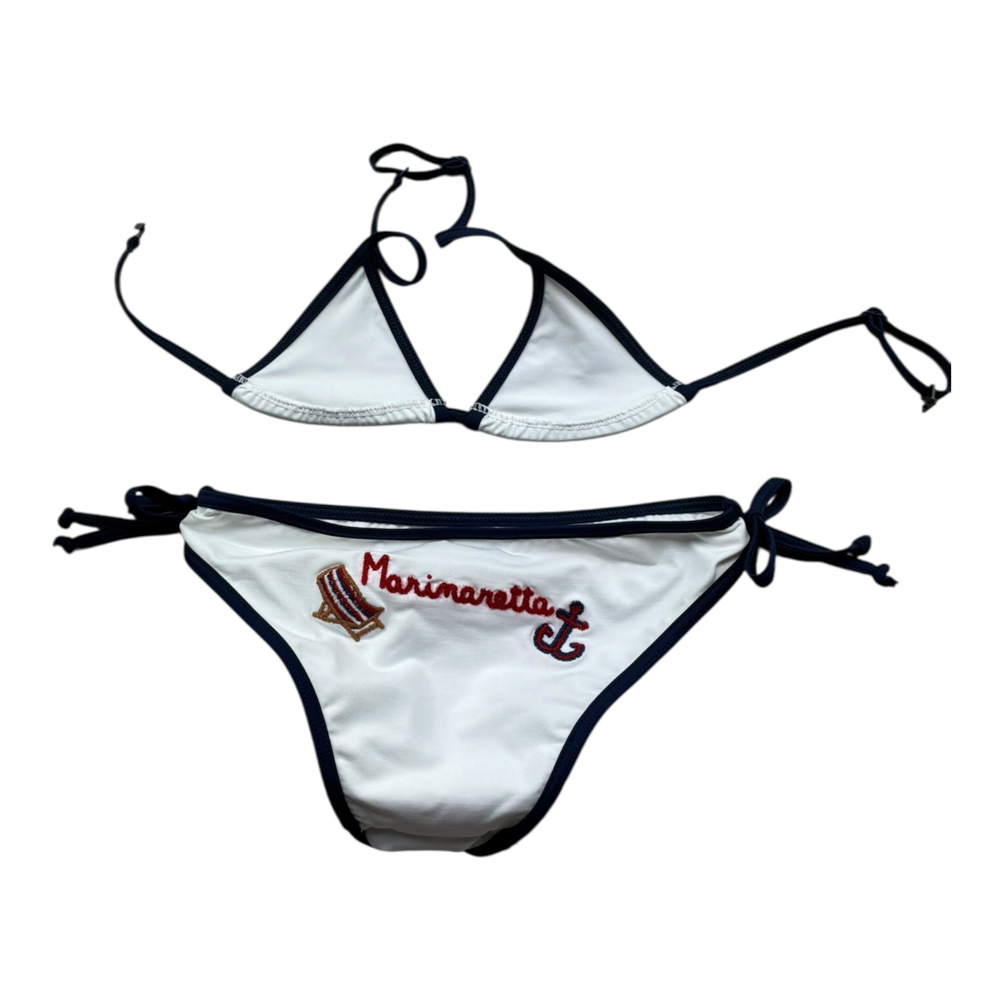 Saint Barth Costume 2 Pezzi Triangolo-Slip per Bambina 00663L BIANCO SAINT BARTH 