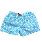 Saint Barth Costume Modello Boxer Tinta Unita con Stampa per Bambino 00994L AZZURRO SAINT BARTH 