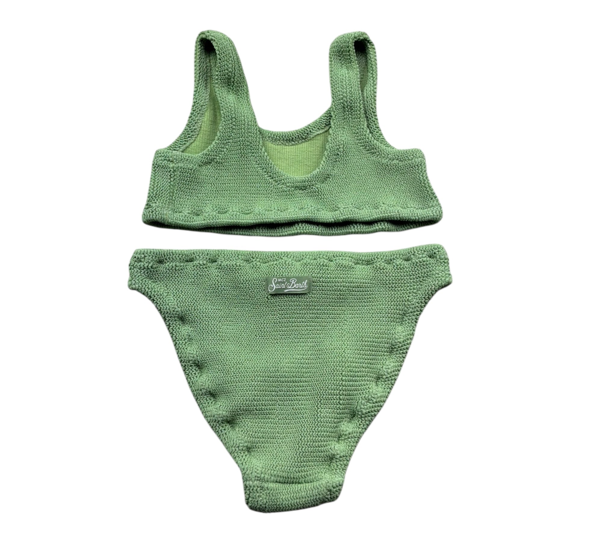 Saint Barth Costume 2 Pezzi Fascia-Mutandina per Bambina BAKER VERDE SAINT BARTH 