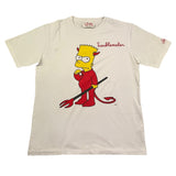 Saint Barth T-Shirt Girocollo Tinta Unita con Stampa Simpson per Bambino BLUS BIANCO SAINT BARTH 