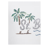Saint Barth Costume Intero Tinta Unita con Brillantini per Neonata CARA00101N BIANCO SAINT BARTH 