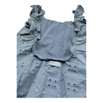 Saint Barth Costume Intero Tinta Unita In Pizzo Sangallo per Bambina CLIO BLU SAINT BARTH 
