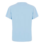Saint Barth T-Shirt Girocollo Tinta Unita con Logo per Bambino DOVERLJR AZZURRO SAINT BARTH 