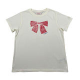 Saint Barth T-Shirt Girocollo Tinta Unita con Stampa per Bambina ELLY0001 PANNA SAINT BARTH 