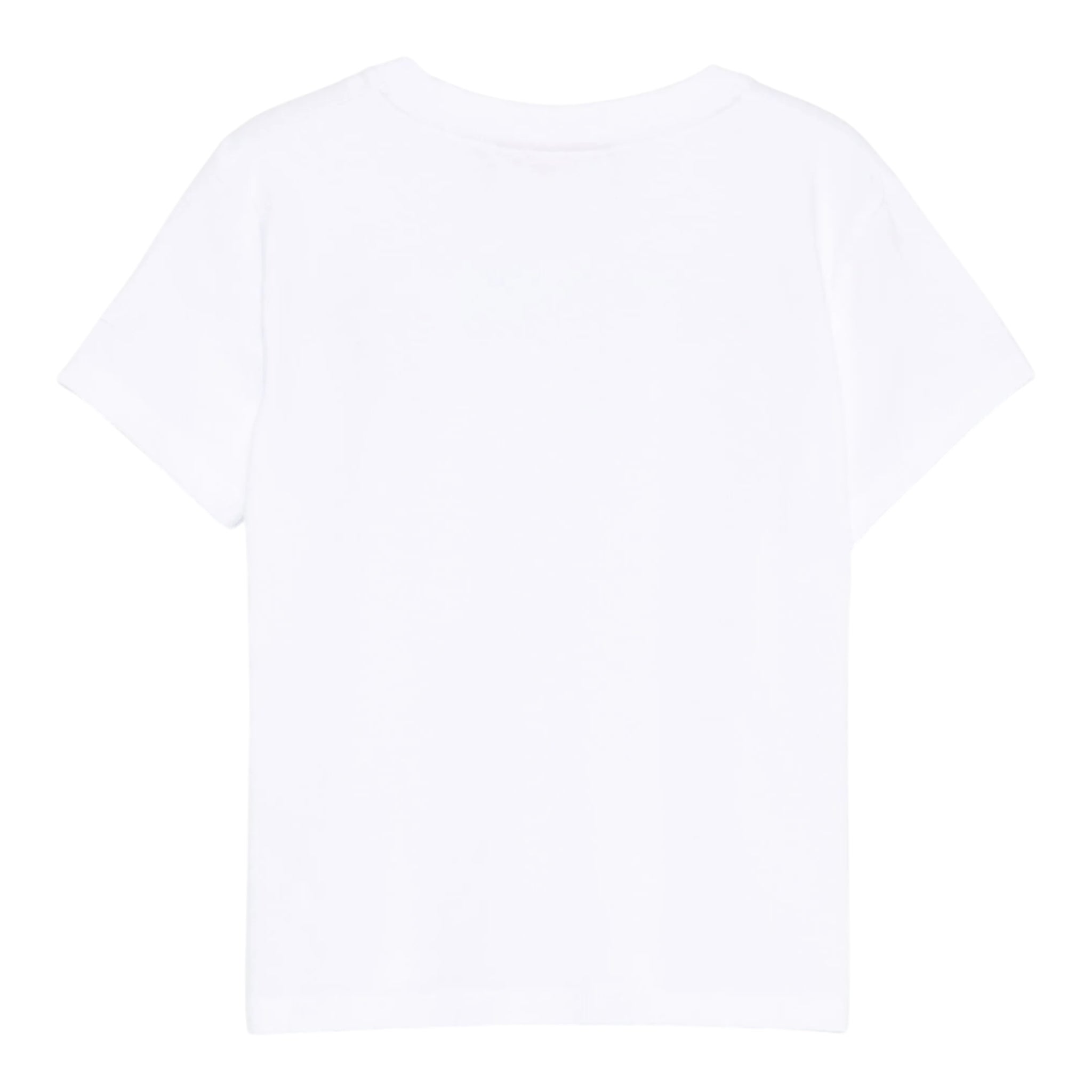 Saint Barth T-Shirt Girocollo Tinta Unita con Stampa per Bambina ELLY001XXJ BIANCO SAINT BARTH 