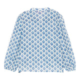 Saint Barth Camicia Manica Lunga Tinta Unita Fantasia Floreale per Bambina HRP002 BIANCO SAINT BARTH 
