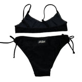 Saint Barth Costume 2 Pezzi Fascia-Mutandina per Bambina LUREX NERO SAINT BARTH 