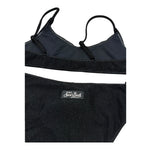 Saint Barth Costume 2 Pezzi Fascia-Mutandina per Bambina LUREX NERO SAINT BARTH 