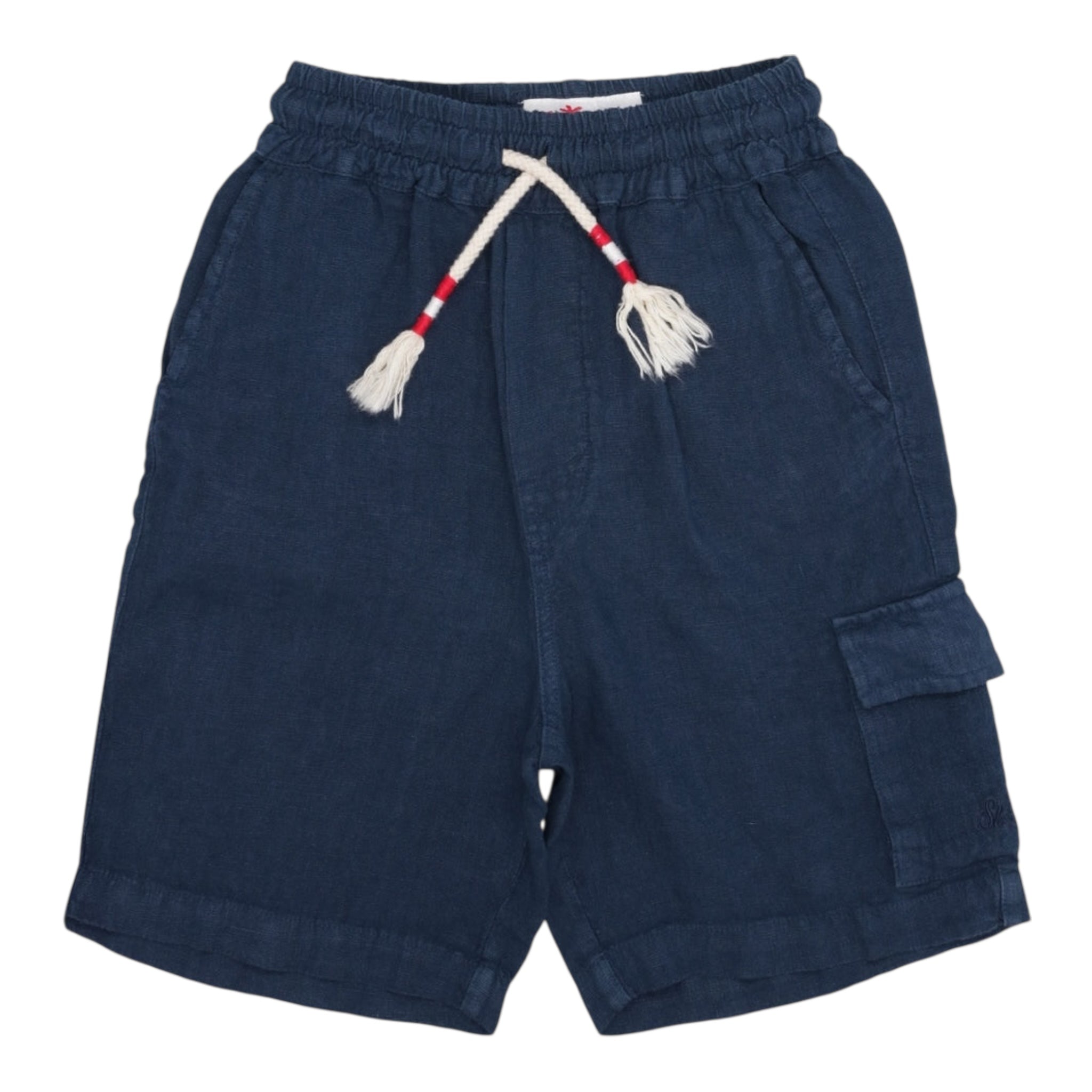 Saint Barth Bermuda Tinta Unita con Elastico In Vita per Bambino MERSEILLEJE BLU SAINT BARTH 