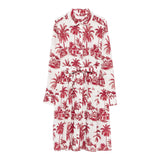 Saint Barth Abito Manica Lunga Stampa Fantasia per Bambina PIH000104 BIANCO/ROSSO SAINT BARTH 