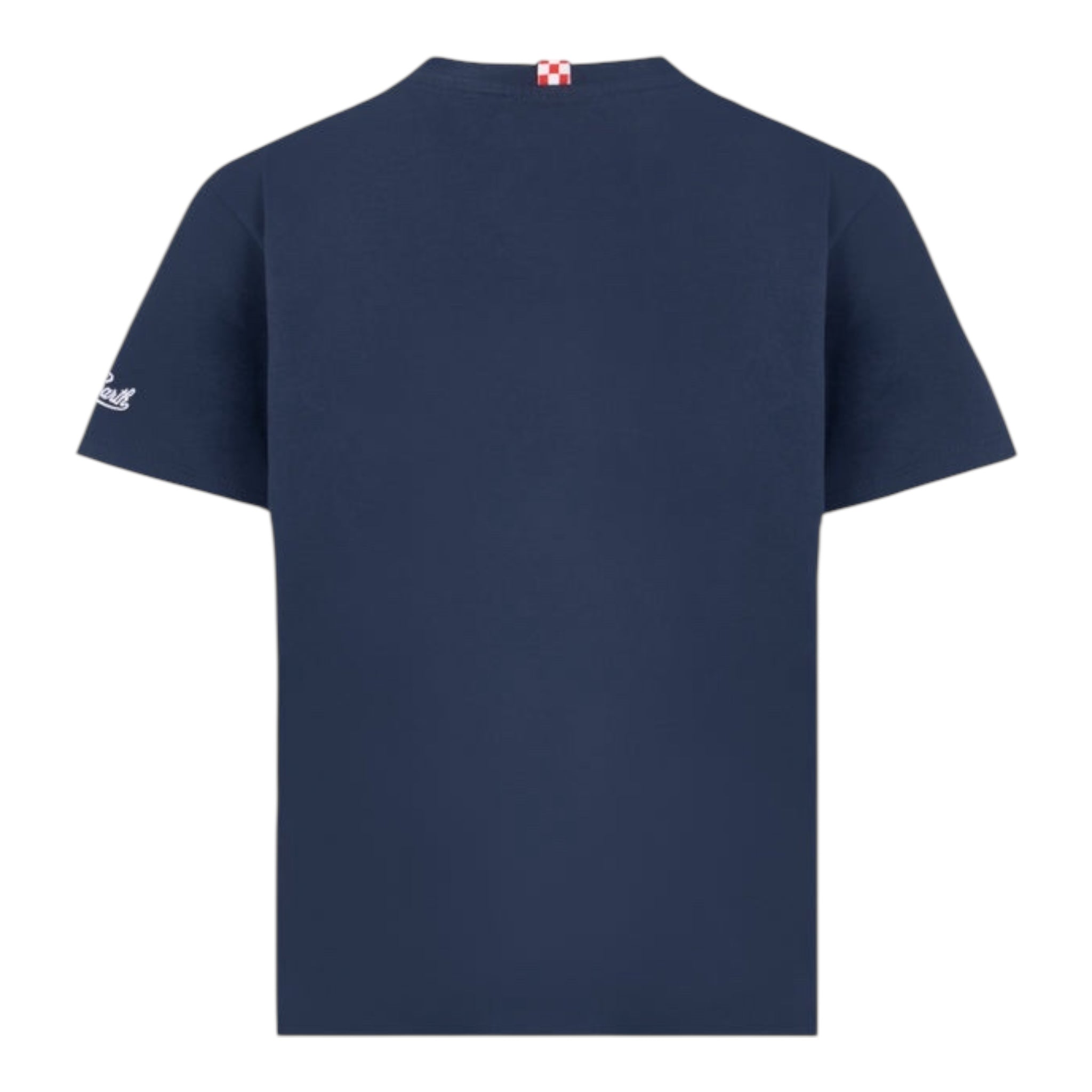 Saint Barth T-Shirt Girocollo Tinta Unita Stampa Pesce per Bambino TSH001 BLU SAINT BARTH 
