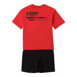 Sarabanda Completo 2 Pezzi T-Shirt-Bermuda per Neonato 0B103 ROSSO/NERO SARABANDA 