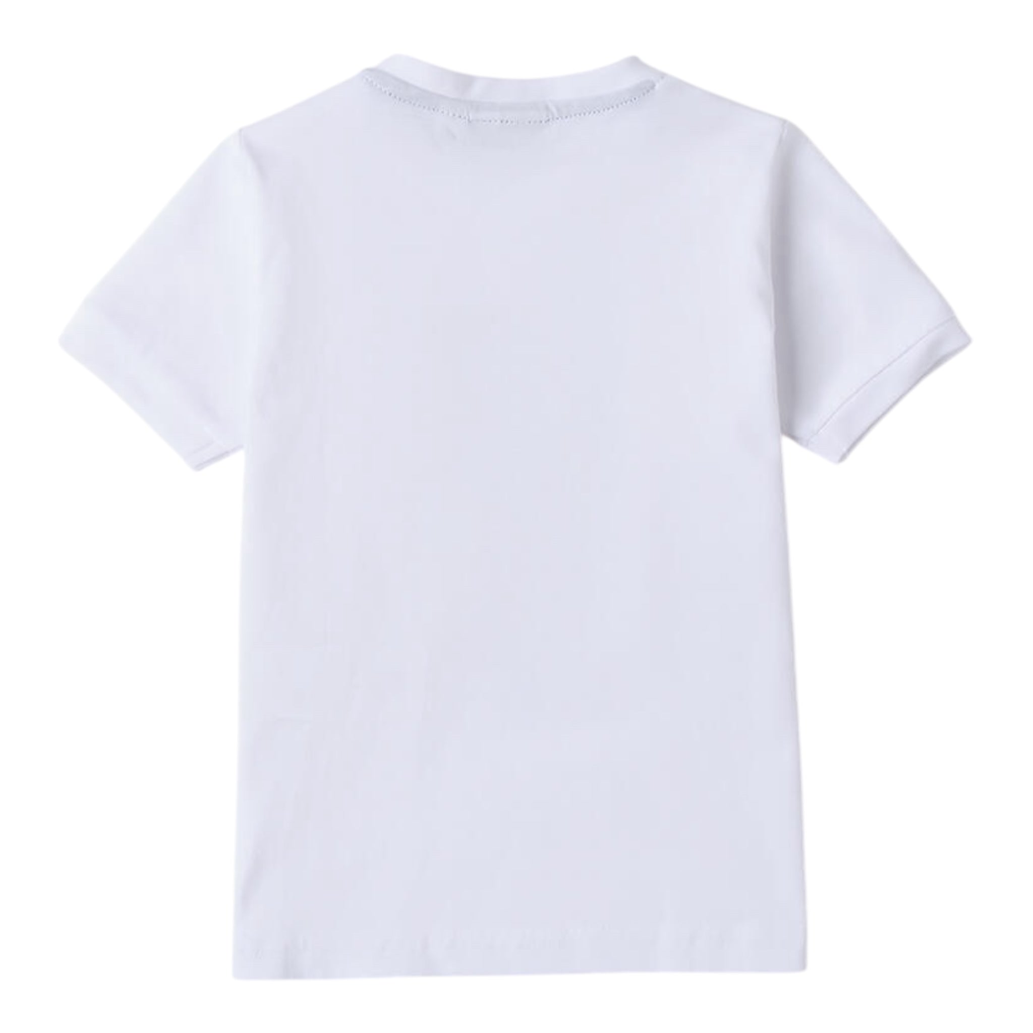 Sarabanda T-Shirt Tinta Unita con Stampa per Neonato 0B134 BIANCO SARABANDA 