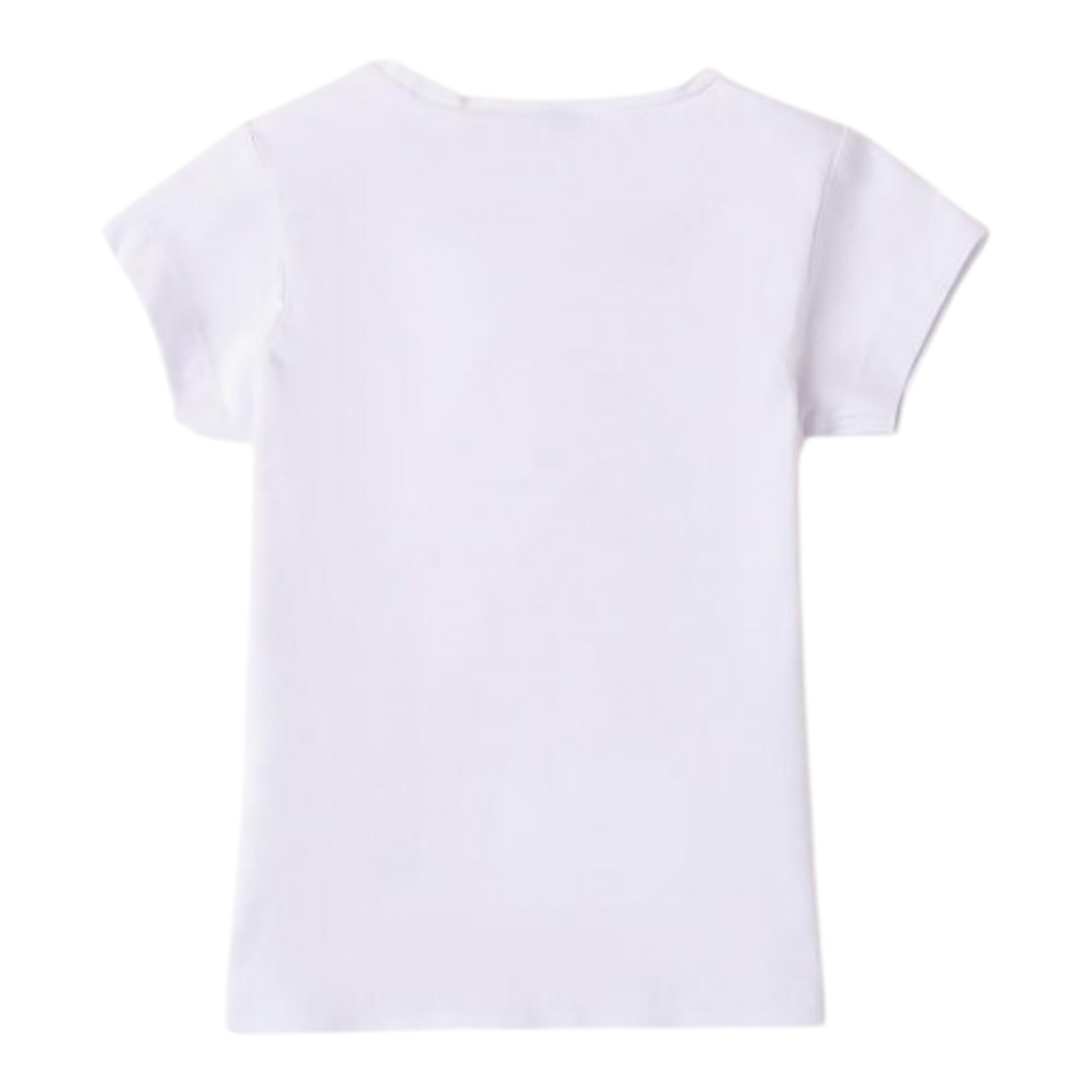 Sarabanda T-Shirt Girocollo tinta unita con Stampa Bianco per Bambina 0B208XJ BIANCO SARABANDA 
