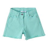 Sarabanda Short Tinta Unita con Girovita Regolabile per Neonata 0B222N VERDE ACQUA SARABANDA 