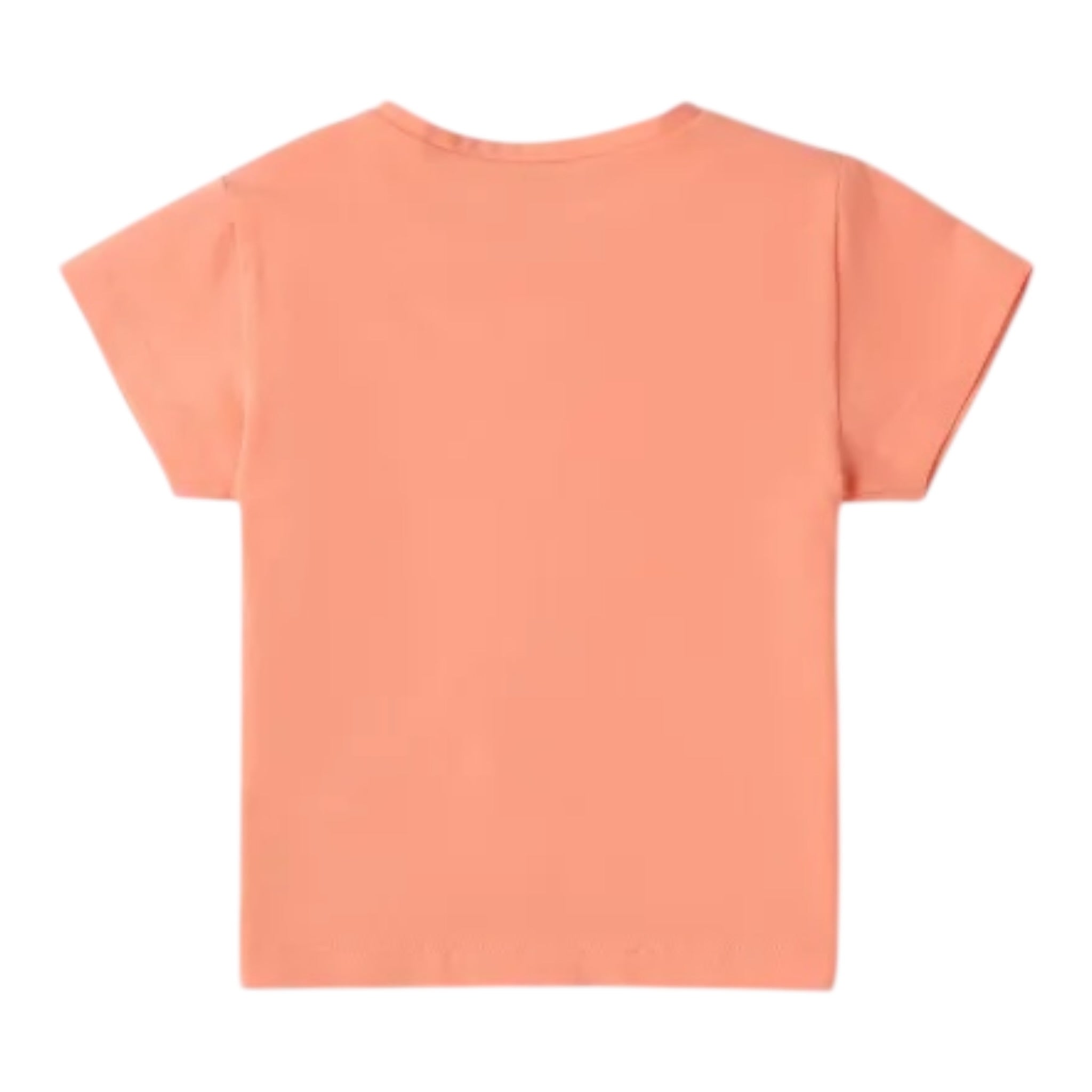 Sarabanda T-Shirt Tinta Unita Girocollo per Neonata 0B317N PESCA SARABANDA 