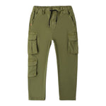 Sarabanda Pantalone Tinta Unita con Elastico In Vita per Bambino 0B632 VERDE SARABANDA 