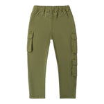 Sarabanda Pantalone Tinta Unita con Elastico In Vita per Bambino 0B632 VERDE SARABANDA 
