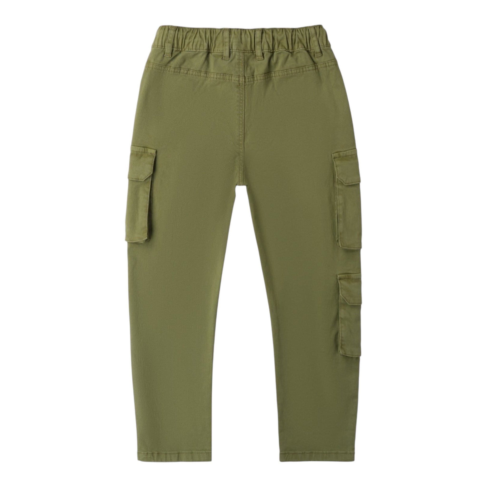 Sarabanda Pantalone Tinta Unita con Elastico In Vita per Bambino 0B632 VERDE SARABANDA 