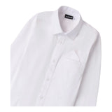 Sarabanda Camicia Tinta Unita Manica Lunga per Bambino 0B655 BIANCO SARABANDA 