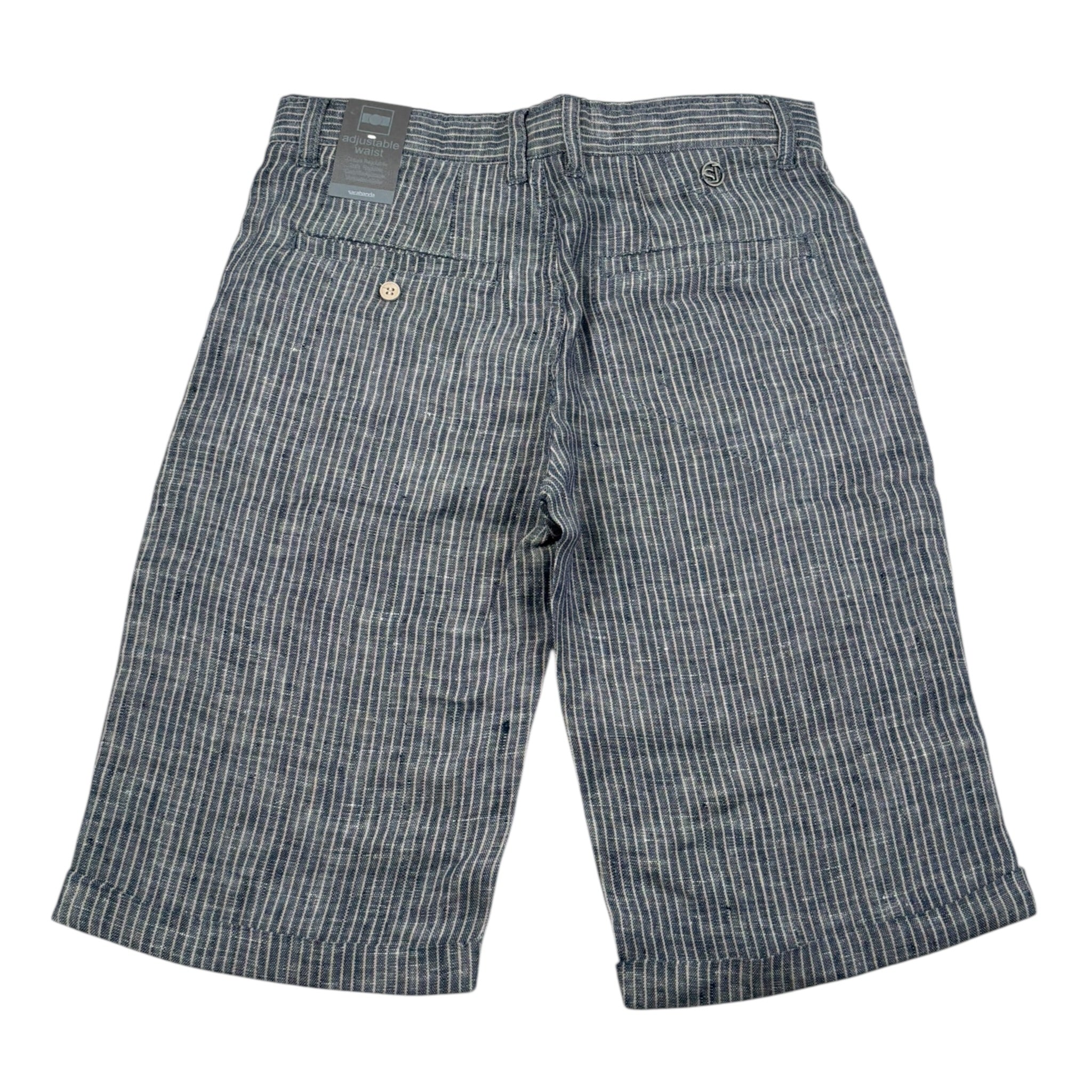 Sarabanda Bermuda Tinta Unita con Girovita Regolabile per Bambino 0W626 BLU SARABANDA 