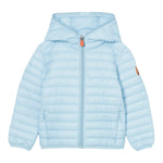 Save The Duck Giubbino Tinta Unita con Zip E Cappuccio per Neonato J30650 AZZURRO SAVE THE DUCK 