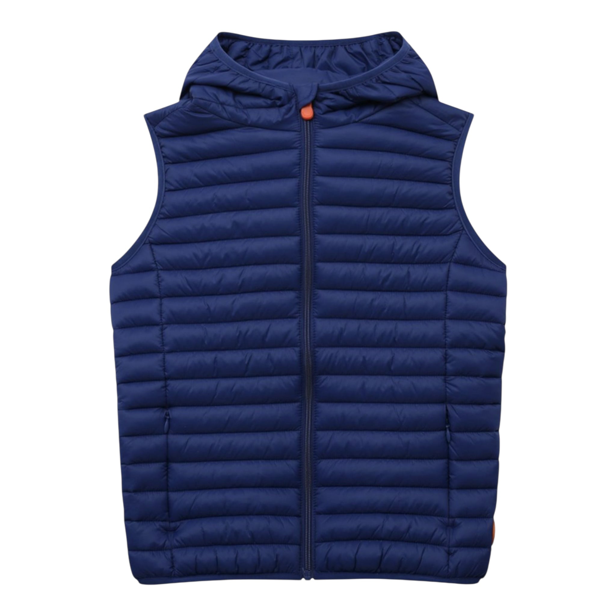 Save The Duck Giubbino Tinta Unita Modello Smanicato con Zip per Bambino J80649X BLU SAVE THE DUCK 