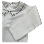 Seerose Body Manica Lunga Tinta Unita con Colletto per Neonata BDRS BIANCO SEEROSE 