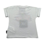 Shoe T-Shirt Girocollo tinta unita con Logo Bianco per Neonato TEDDYB0101 BIANCO SHOE 