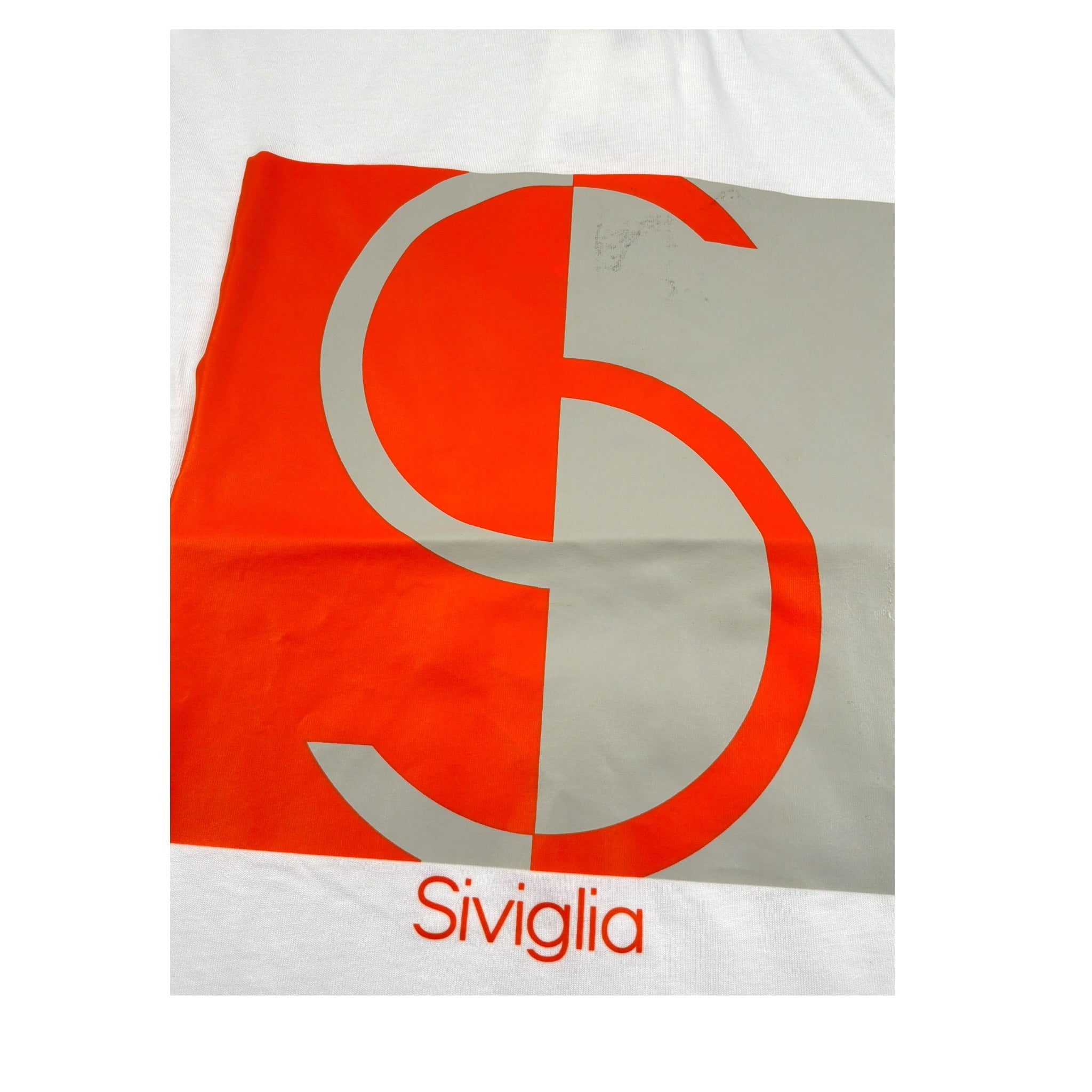 Siviglia T-Shirt Girocollo Tinta Unita con Stampa per Bambino SVJTS17215 BIANCO SIVIGLIA 
