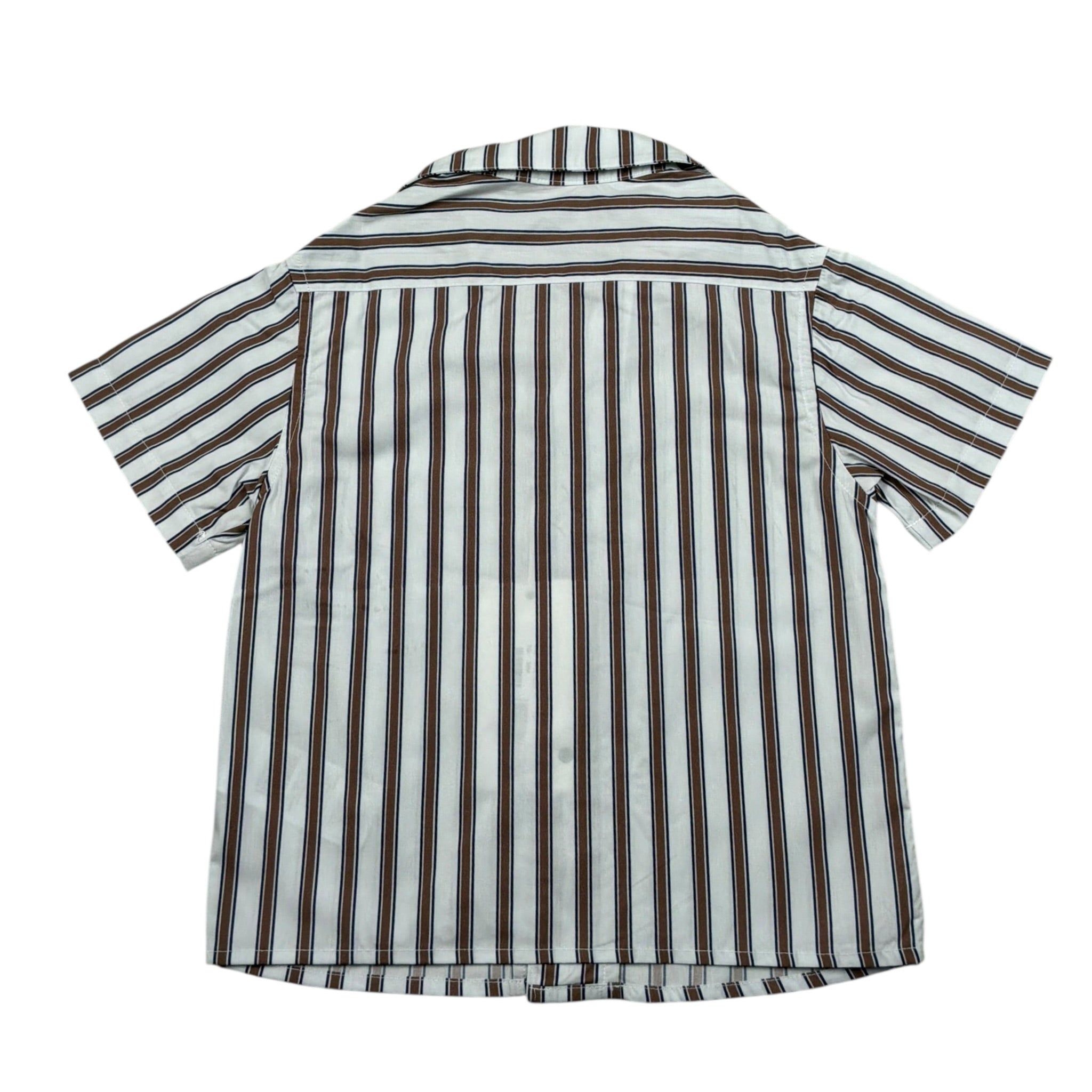 Siviglia Camicia Mezza Manica Fantaisa A Righe per Neonato SVNSH17273 BIANCO SIVIGLIA 
