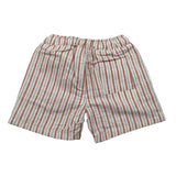 Siviglia Bermuda con Elastico In Vita Fantasia A Righe per Neonato SVNSO17307 BEIGE SIVIGLIA 