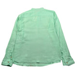 Sp1 Camicia Manica Lunga tinta unita Collo Coreano Verde Acqua per Bambino B340397 VERDE ACQUA SP1 