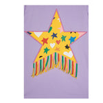 Stella Mccartney Abito Girocollo Tinta Unita con Stella per Bambina TW1C21 LILLA STELLA McCARTNEY 