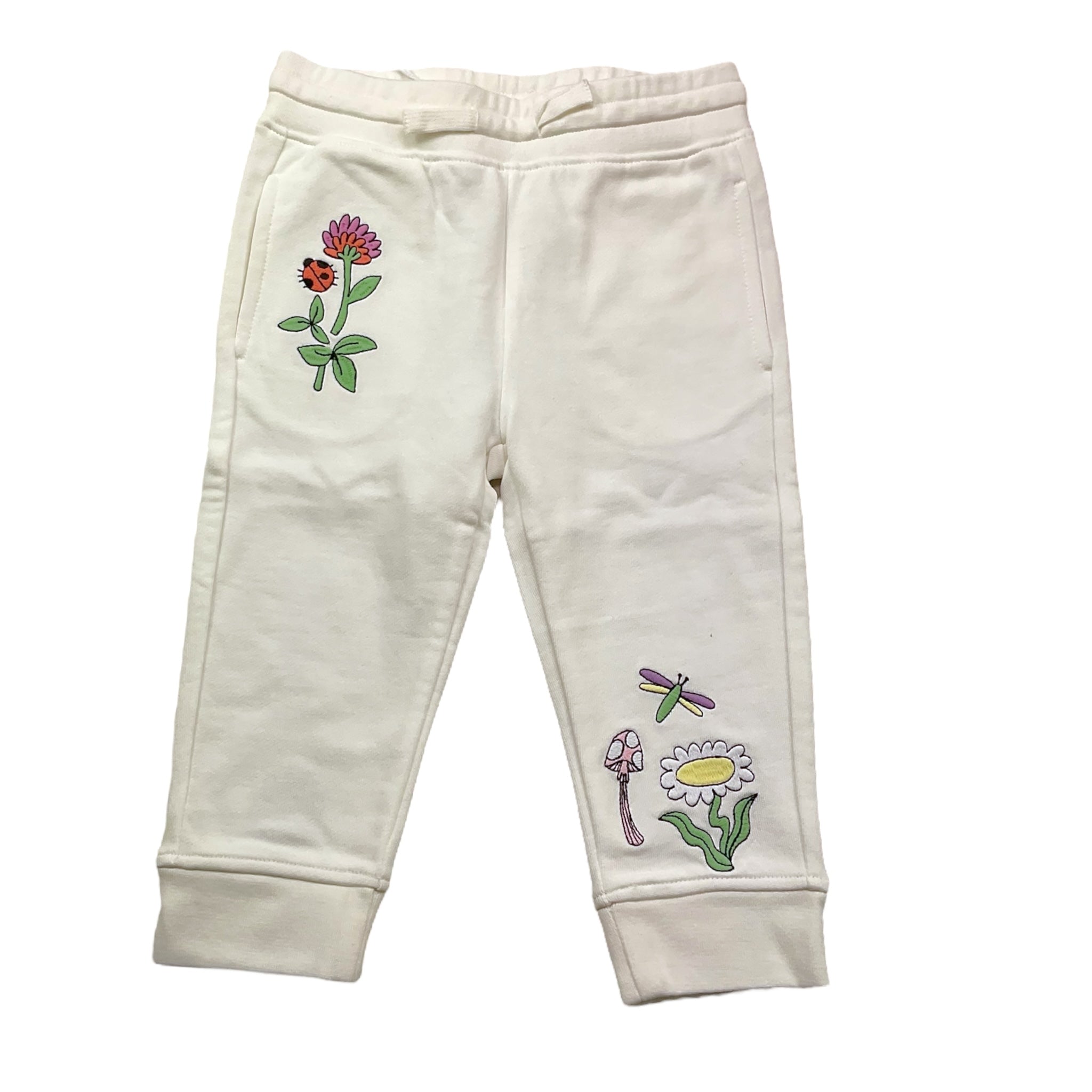 Stella Mccartney Pantalone Modello Tuta Tinta Unita con Stampa per Neonata TW6A20 BIANCO STELLA McCARTNEY 