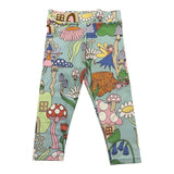 Stella Mccartney Leggins Tinta Unita con Stampa per Neonata TW6A60N AZZURRO STELLA McCARTNEY 