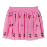 Stella Mccartney Gonna Tinta Unita con Stampa per Bambina TW7B01 ROSA STELLA McCARTNEY 