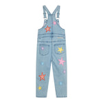 Stella Mccartney Salopette In Denim Tinta Unita con Ricami per Bambina TWAA22 AZZURRO STELLA McCARTNEY 